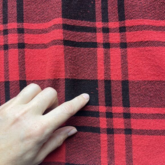 VTG 90s GAP Plaid Henley Pocket Oversized Longsleeve T-Shirt Medium Grunge Skate - Picture 4 of 12